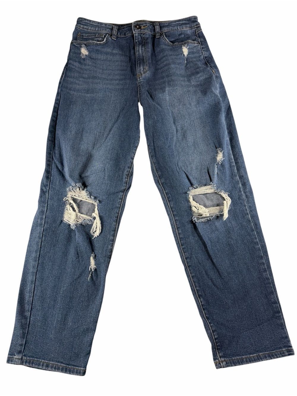 International Concepts Jeans Womens size 8/29 Blue Stretch Denim Straight Leg
